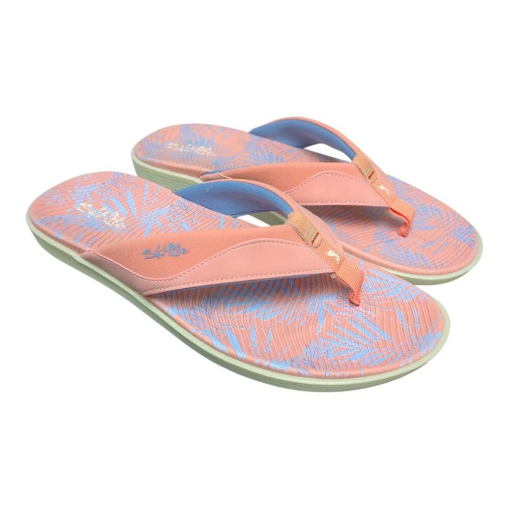 Salt Life Women's Lightweight & Comfortable Memory Foam Padded Flip-Flop - Coral